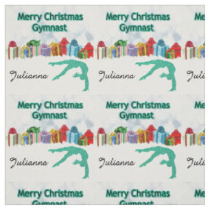 Gymnastik Weihnachtsstoff Personalisiert Stoff