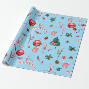 Gymnastik Weihnachtswrapping Paper Individuelle Na Geschenkpapier
