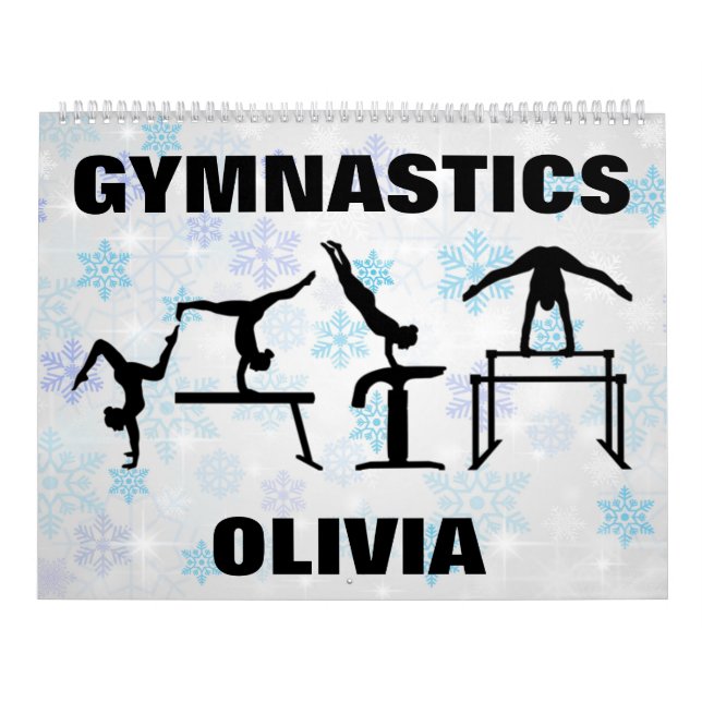 Gymnastik Winterschneeflockenkalender Kalender (Titelbild)