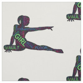 Gymnastik Word Art Version 3 Stoff