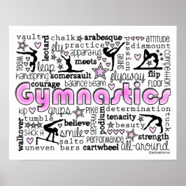 Gymnastik Worte 2 Poster