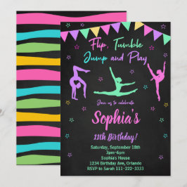 Gymnastik zum Geburtstag Einladung