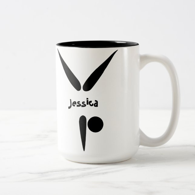 Gymnastik Zweifarbige Tasse (Rechts)