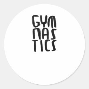Gymnastikaufkleber Runder Aufkleber