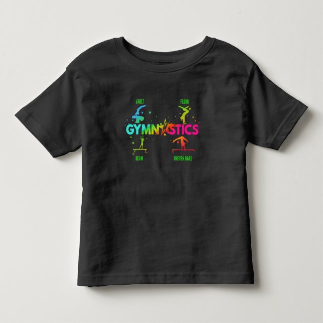 Gymnastikbären für Frauen Beam Vault Floor Kleinkind T-shirt (Vorderseite)