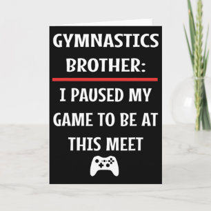 Gymnastikbrüder hielt mein Spiel an, um hier zu se Karte