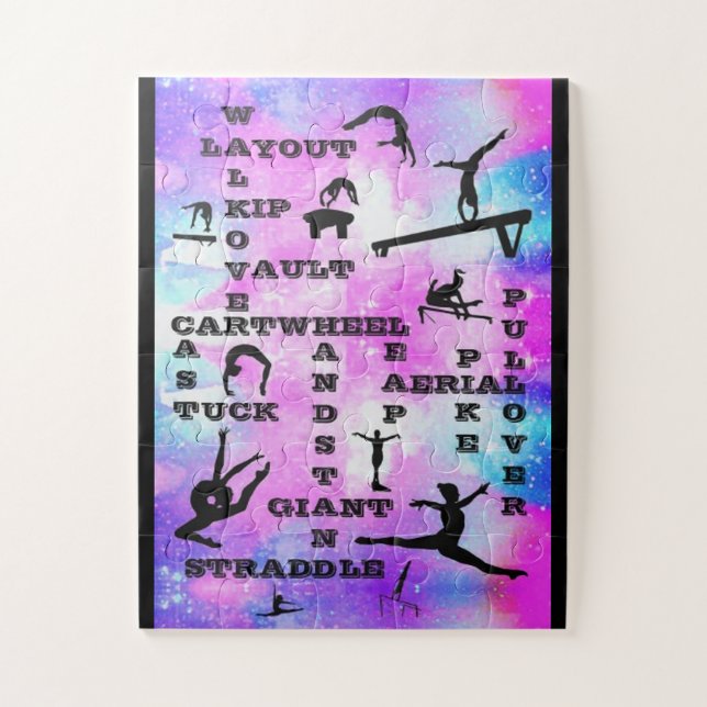 Gymnastikfähigkeiten Kreuzworträtsel (Vertikal)