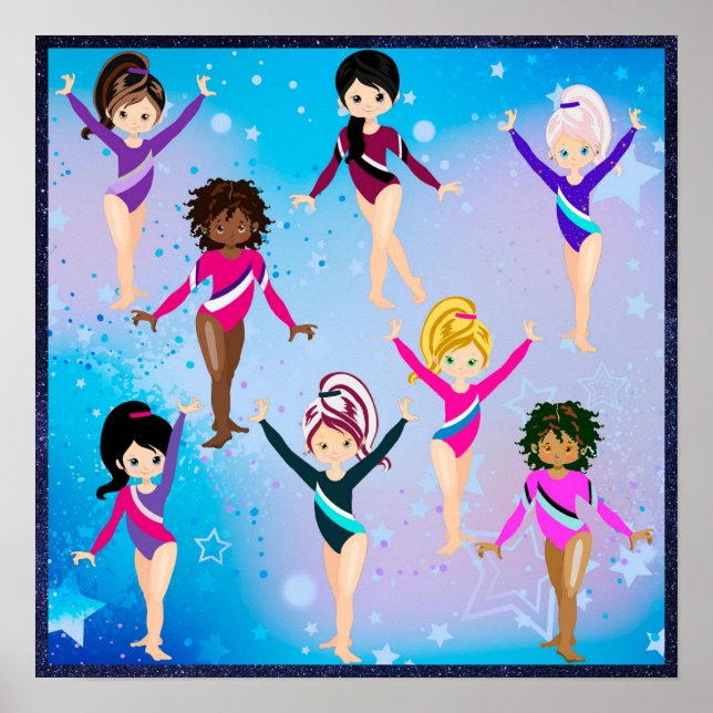 Gymnastikfreunde: Diese Gymnastik sieht aus wie wi Poster (Vorne)