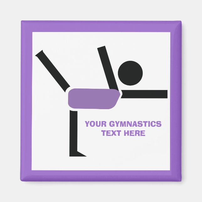 Gymnastikgeschenke, Gymnastikdarsteller nach Maß Magnet (Vorne)