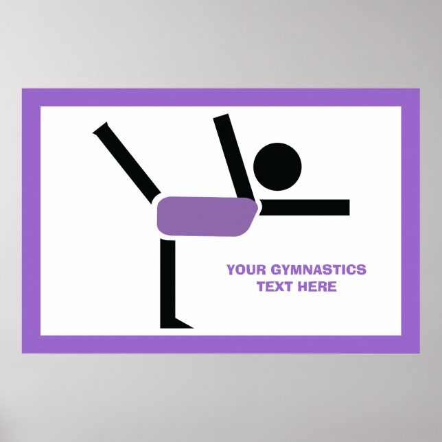 Gymnastikgeschenke, Gymnastikdarsteller nach Maß Poster (Vorne)