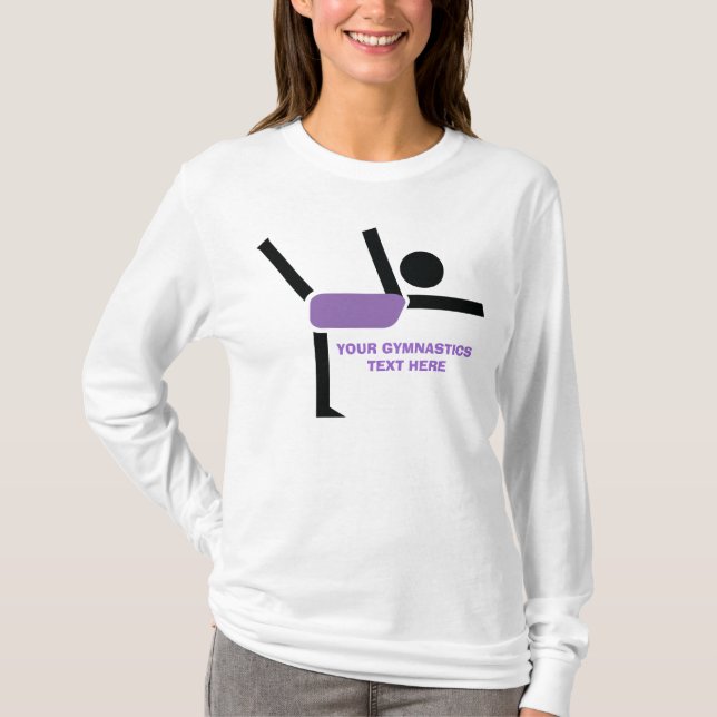 Gymnastikgeschenke, Gymnastikdarsteller nach Maß T-Shirt (Vorderseite)