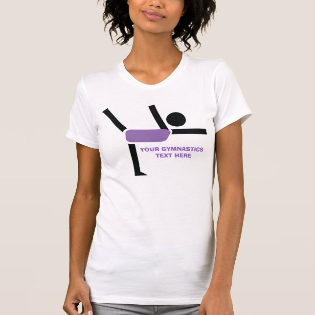 Gymnastikgeschenke, Gymnastikdarsteller nach Maß T-Shirt (Vorderseite)