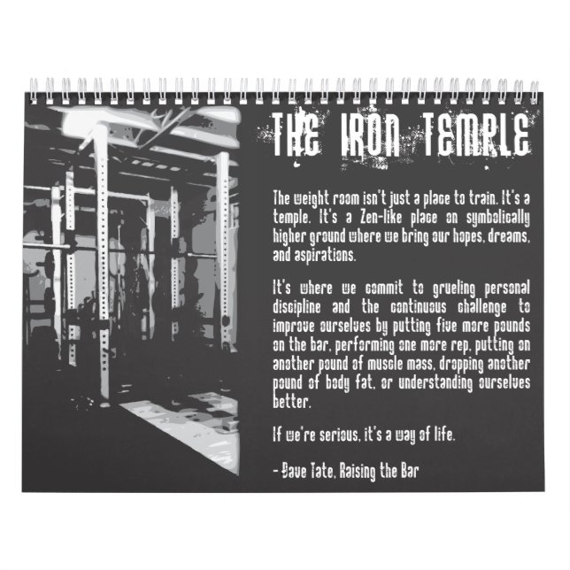 Gymnastikkalender 2025 Motivierend Bodybuilding Kalender (Titelbild)