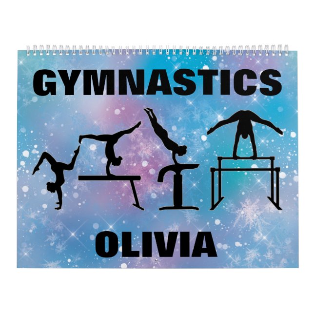 Gymnastikkalender Blauer Glam Kalender (Titelbild)