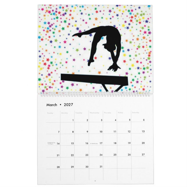 Gymnastikkalender Kalender (Mär 2027)