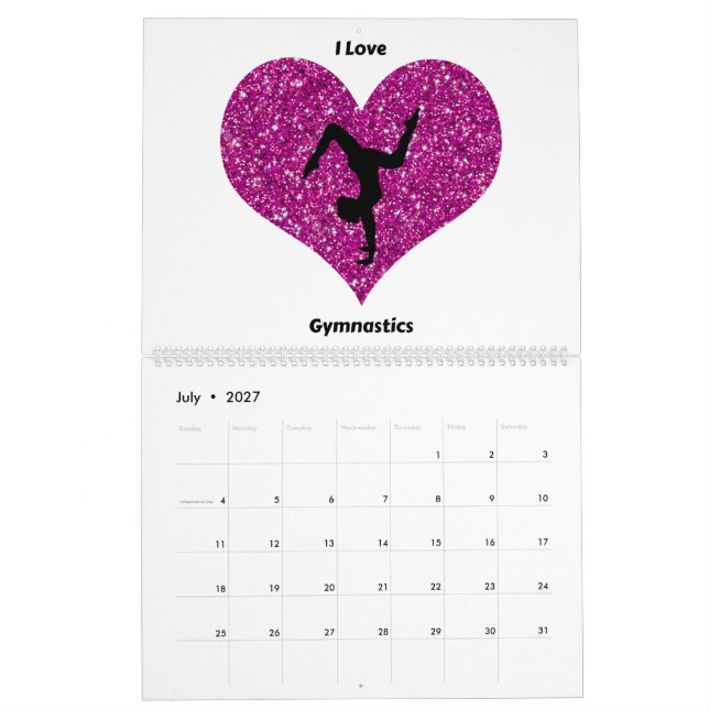 Gymnastikkalender Kalender (Jul 2027)