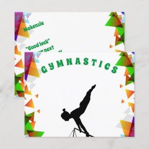 Gymnastikkarte für Mädchen, die Gymnastik Liebe! Karte
