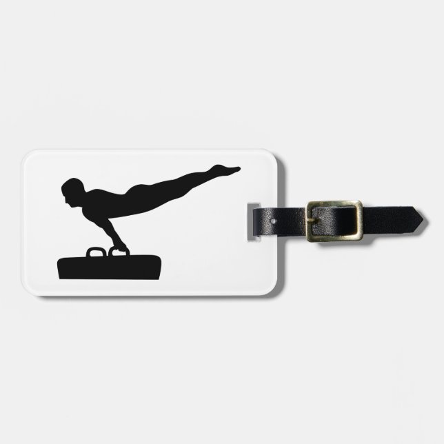Gymnastikknaufpferd Gepäckanhänger (Vorderseite horizontal)