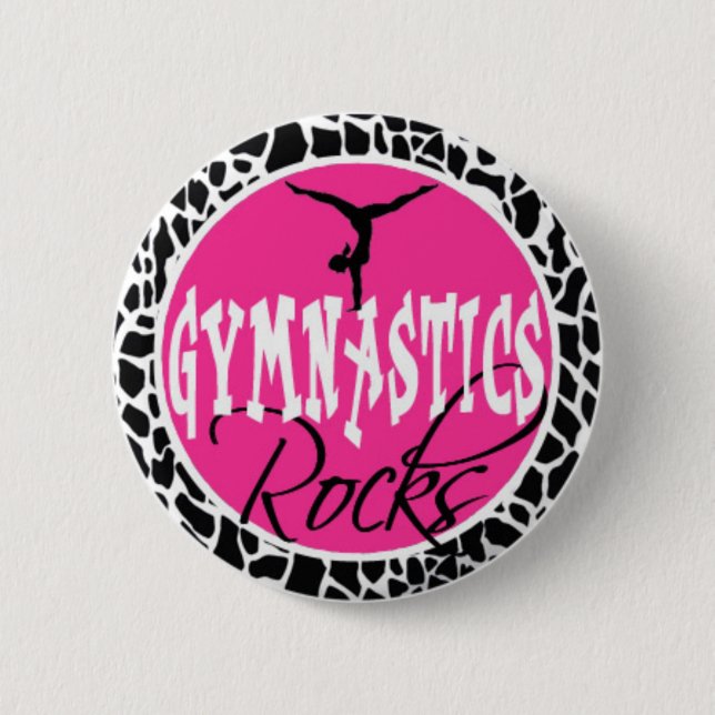 Gymnastikknopf-Button "Gymnastgeschenke " Button (Vorderseite)