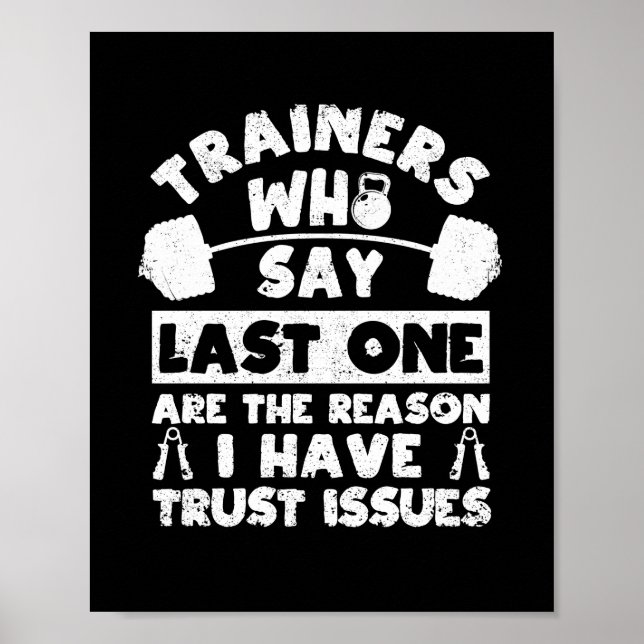 Gymnastikliebhaber Fitness Poster (Vorne)