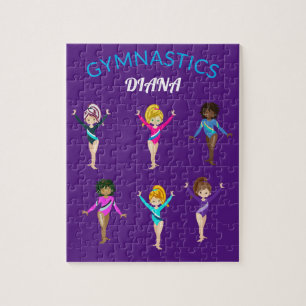 Gymnastikmädchen personalisiertes Gymnastikpuzzle