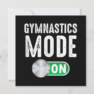 Gymnastikmodus Cool Gymnastiktrainer Dankeskarte