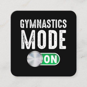Gymnastikmodus Cool Gymnastiktrainer Quadratische Visitenkarte