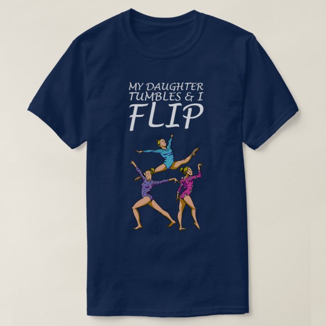 Gymnastikmotiv für Akrobaten und Gymnasten 15 T-Shirt (Design vorne)