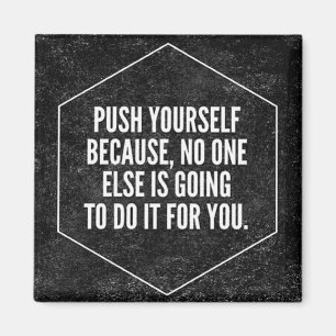 Gymnastikmotivation - Setze dich selbst - Inspirat Magnet