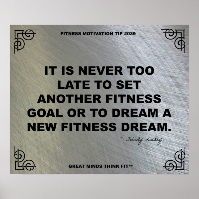 Gymnastikplakat zur Fitness #039 Poster (Vorne)
