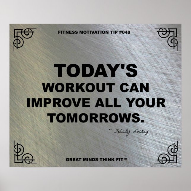 Gymnastikplakat zur Fitness #048 Poster (Vorne)
