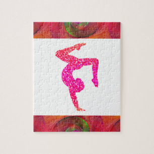 Gymnastikpuzzle für Mädchen.