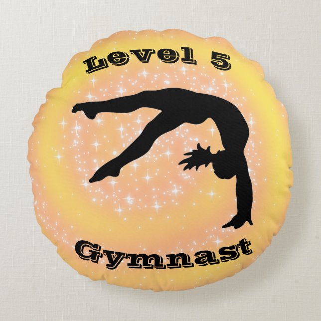 Gymnastikstufe 5 rundes kissen (Vorderseite)