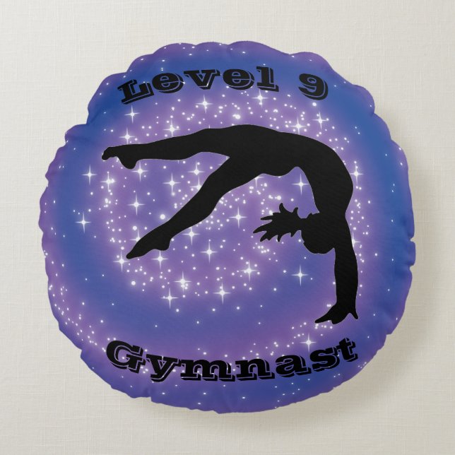 Gymnastikstufe 9 rundes kissen (Vorderseite)