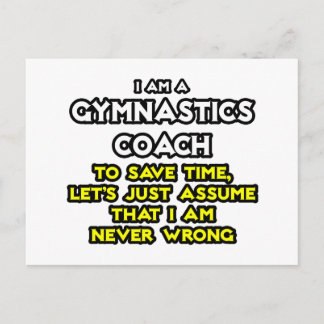 Gymnastiktrainer ... Angenommen, ich habe nie Unre Postkarte