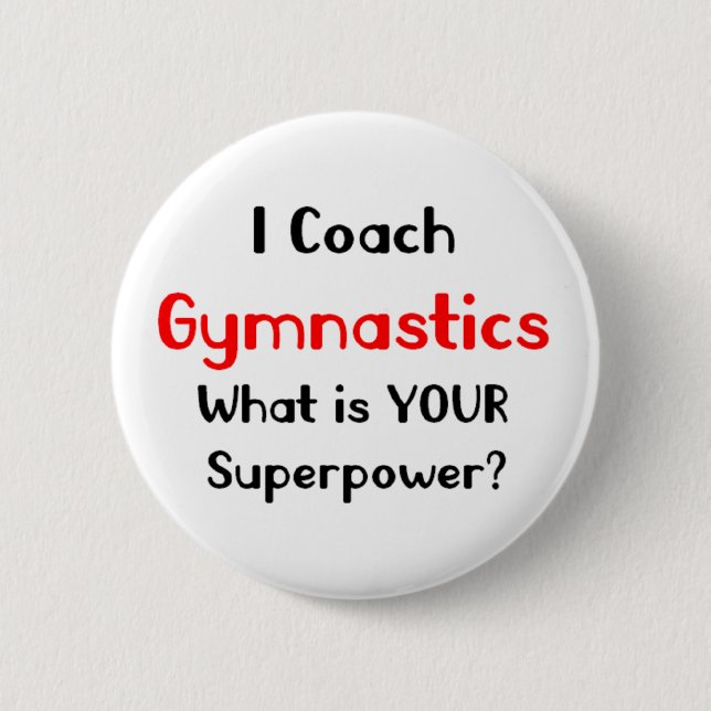 Gymnastiktrainer Button (Vorderseite)