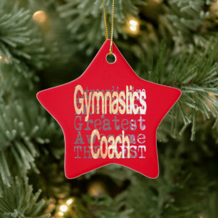 Gymnastiktrainer Keramik Ornament