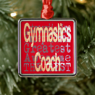 Gymnastiktrainer Ornament Aus Metall