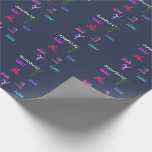 GymnastikVault, Bars, Schaum, Boden Geschenkpapier