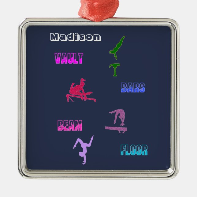 GymnastikVault, Bars, Schaum, Boden Ornament Aus Metall (Vorne)