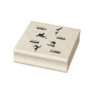 GymnastikVault, Bars, Schaum, Briefmarke der Holzk Gummistempel