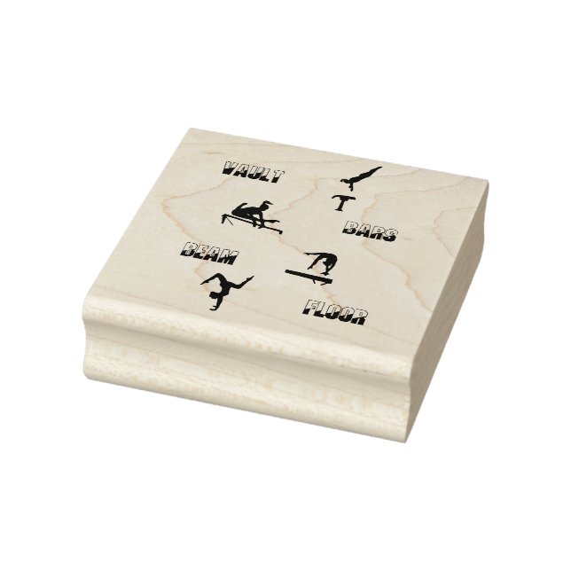 GymnastikVault, Bars, Schaum, Briefmarke der Holzk Gummistempel (Stempel)