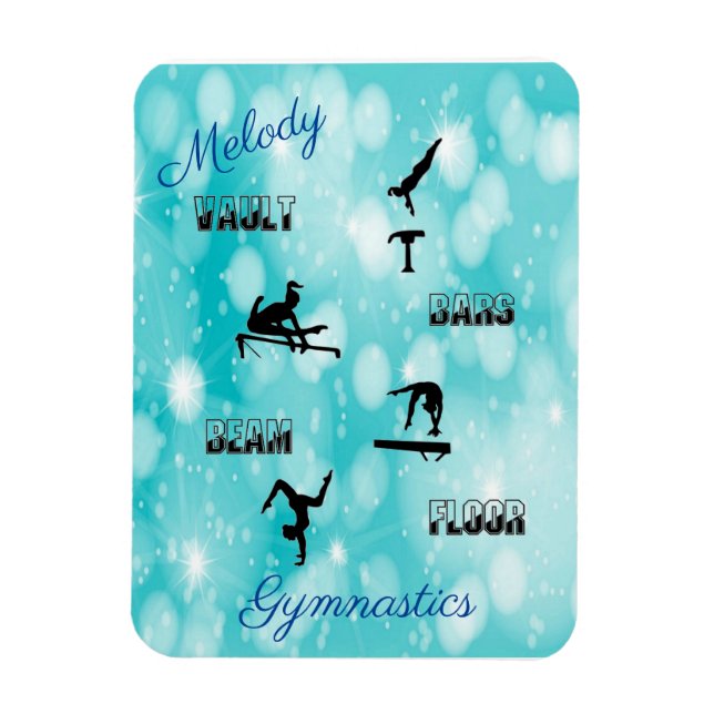 GymnastikVault, Bars, Schaum, Fußboden nach Maß Magnet (Vertikal)