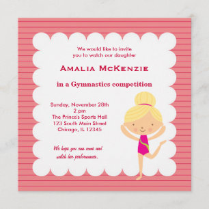 Gymnastikwettbewerb Einladung