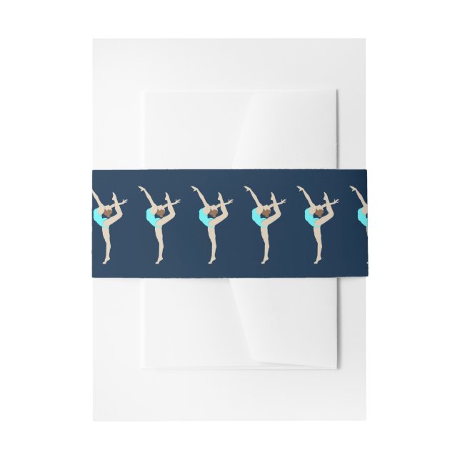 Gymnastin Einladungsbanderole (Vorderseite Beispiel)