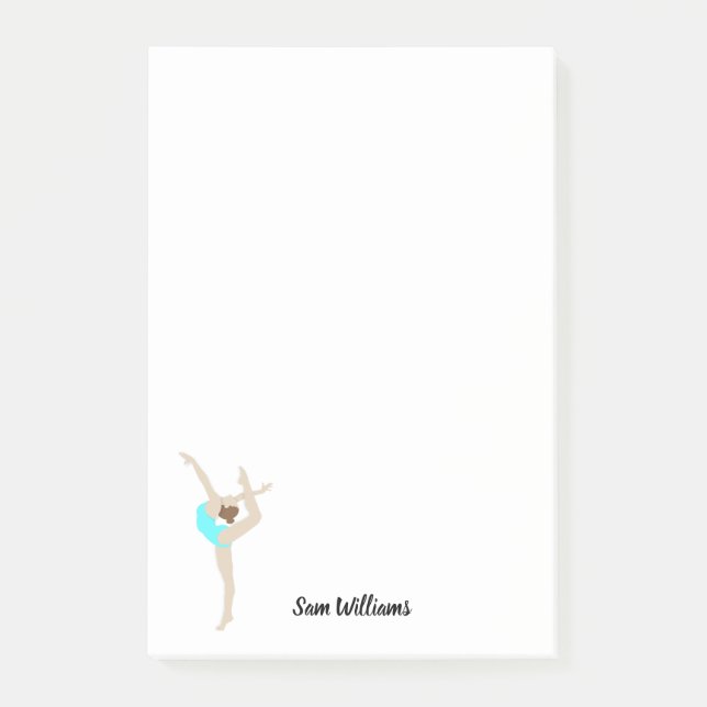 Gymnastin Post-it Klebezettel (Vorderseite)
