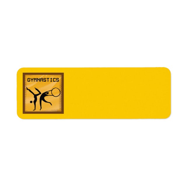 GYMNASTIQUE 1 Étiquette de adresse (Devant)