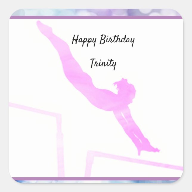 Gymnastique Anniversaire des barres inéven Sticker (Devant)