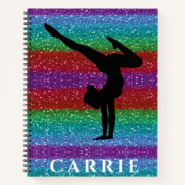 Gymnastique arc-en-ciel Carnet spirale (Devant)