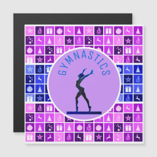 Gymnastique Carte magnétique de Noël